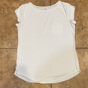 LOFT Women's White Short Sleeve Blouse